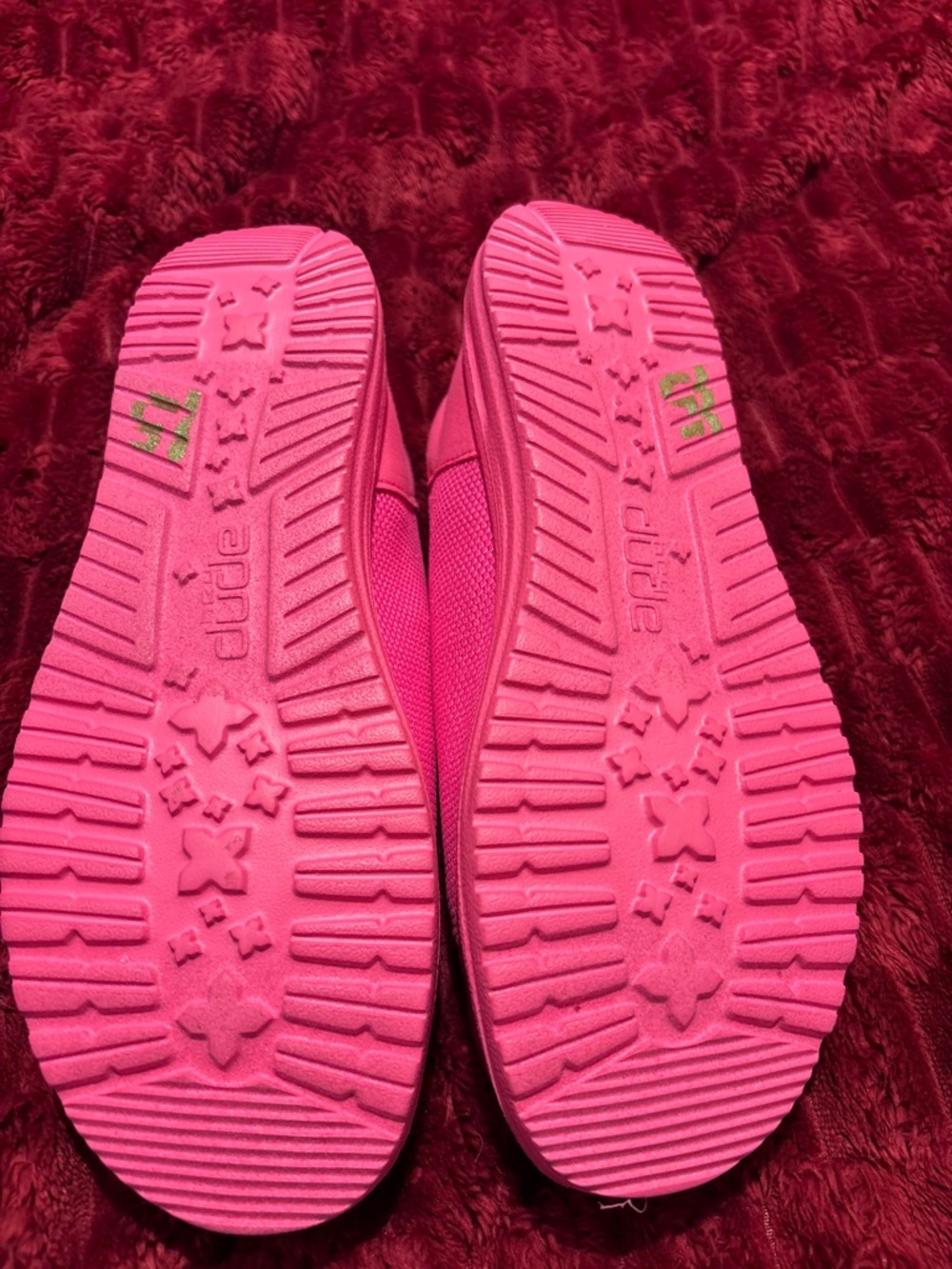 Hey Dude Women's Slip-On Moccasins in Bright Pink - Picture 6 of 8